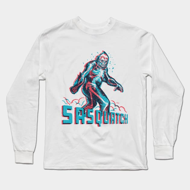 Sasquatch Long Sleeve T-Shirt by Travis Knight